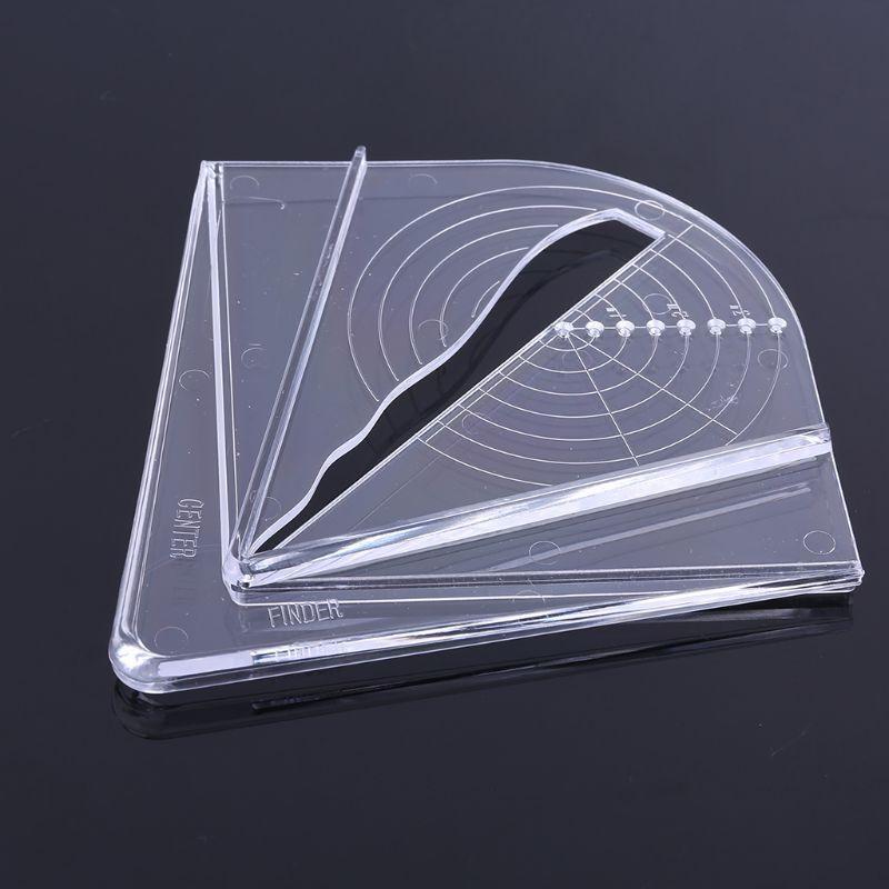 Plastic Center Finder Woodwork Measuring Tool Suitable for Square Round Top Sale