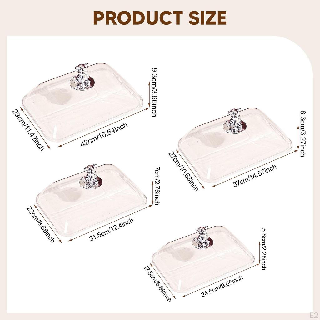 Cúpula de Bolo em Forma de Sino, Resistente e Prática, Multifuncional, Ideal para Apresentar Doces