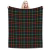 Christmas Red Green Check Tartan Plaid Blankets Flannel Winter Breathable Thin Throw Blanket for Bed Car Bedspreads