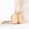 Oval Rose Opening And Closing Photo Frame Photo Box Necklace Diy Can Be Opened Photo Frame Necklace Color Retention