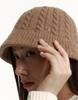 Hejiseuyeoseongaegseseoli Beige Woven Logo Embellishment Wool Blend Bucket Hat
