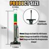 Car Tire Tread Depth Gauge, Tire Tread Gauge Color Coded, Professional Tire Thread Depth Meter Tool in 32nds, Suitable for Most Car Models (1 PCS)