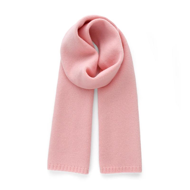 Fresh green wool small scarf women autumn winter warm knitted solid color scarves luxury kids adults christmas new year gifts