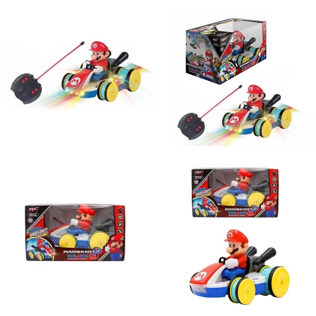 Mario Fernbedienungsauto Cooles Stuntfahrzeug Mit Lichtern Und Musik Super Mario Kart Spielzeug Kunststoff)