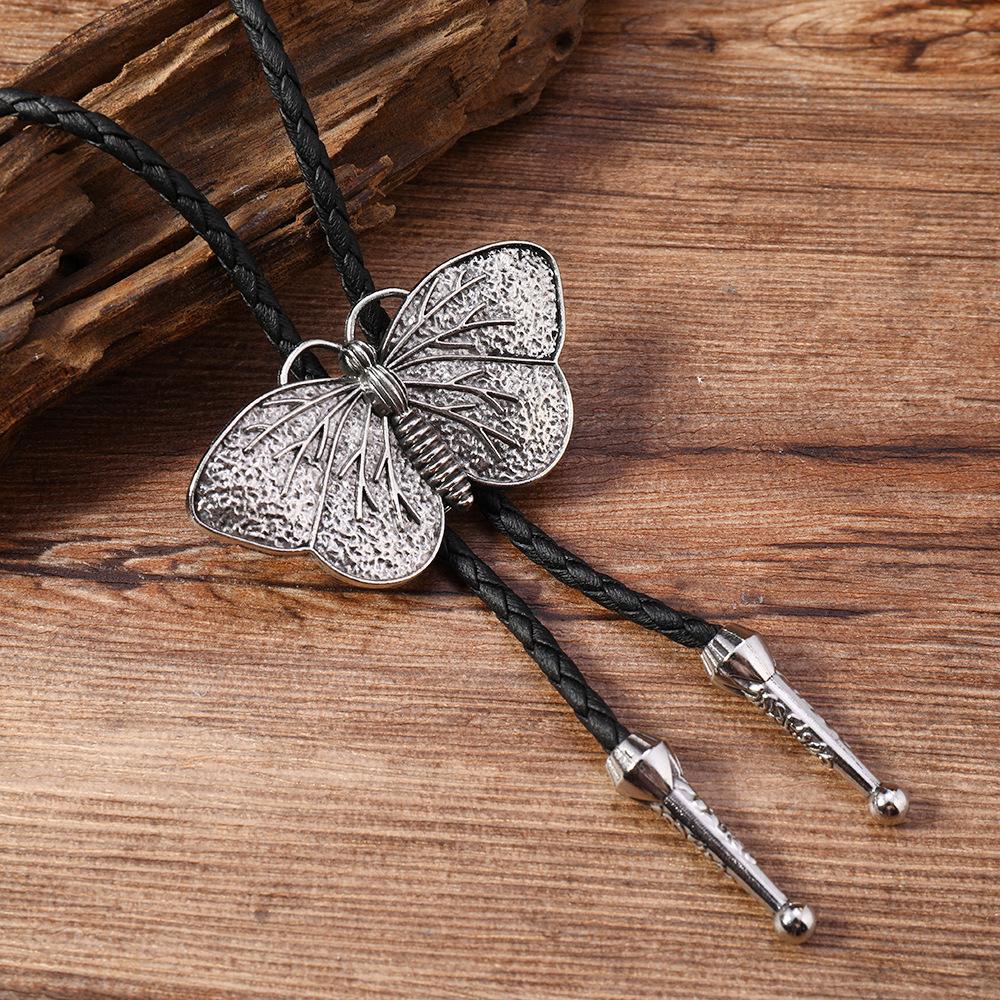 Vintage Cowboy Hat Rice Ears Pentagram Necklace for Men Women Bohemian Style Couples PU Leather Rope Pendant