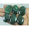 355Cts. Green Malachite Oval Cabochon Loose Natural Gemstone 06 Pcs Lot C-3082
