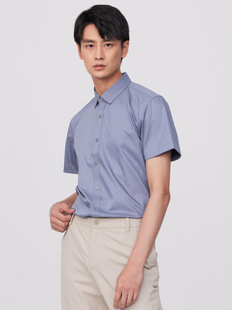 Летняя мужская классическая рубашка с коротким рукавом — качество высшего качества — фото 4