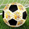 Tails Collection Soccer Ball Colorful All Ages Machine Stitched PVC Competition Ready Durable High-Bounce.SIZE5