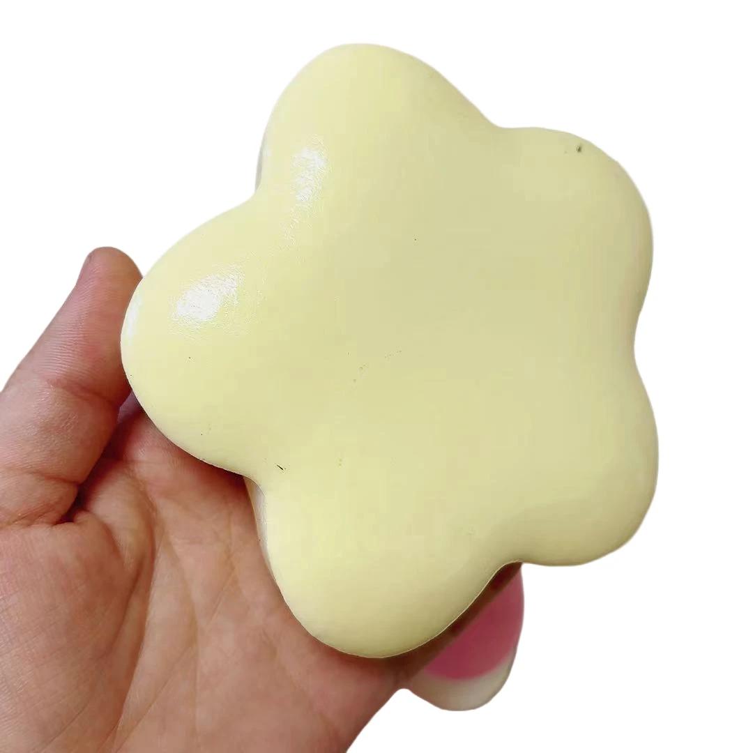 

Yellow Squishy Star Fidget Toy Slow Rising Pinch Stress Relief Squeeze Toy Sensory Soft Slow Rebound Decompression Fidget Toys