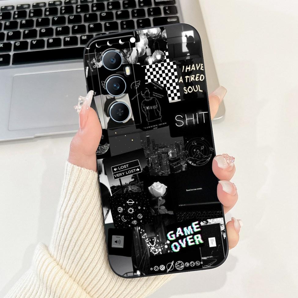 Funda For Realme C65 RMX3910 Back Cover For Realme C65 4G Case Shockproof Luxury Flowers Cute Cartoon Cool Silicone Bumper Coque