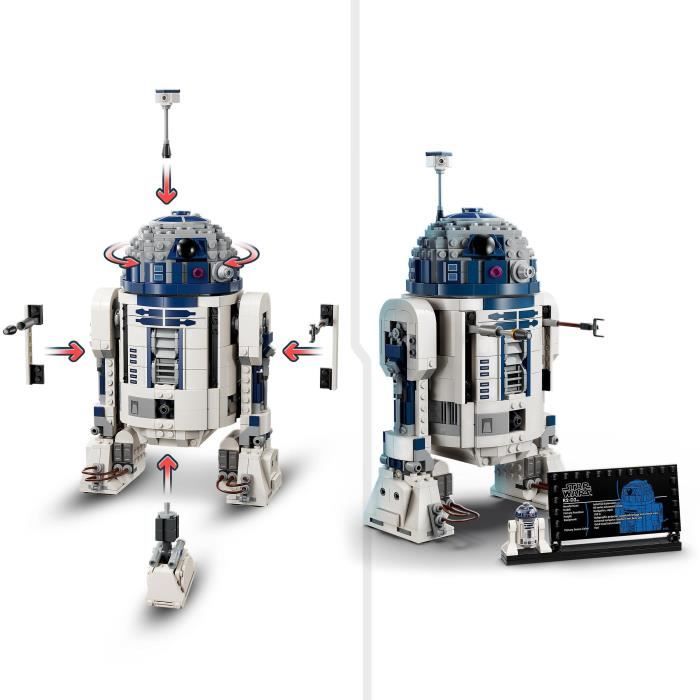 LEGO Star Wars 75379 R2-D2, Jouet Droïde à Construire, Cadeau pour Enfants, Jeu de Combat