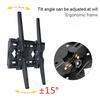 C43 Universal TV Wall Mount Bracket 60KG Load Bearing 15 Degree Tiltable Holder Fit 26-65 Inch LED LCD Flat Screen Monitor