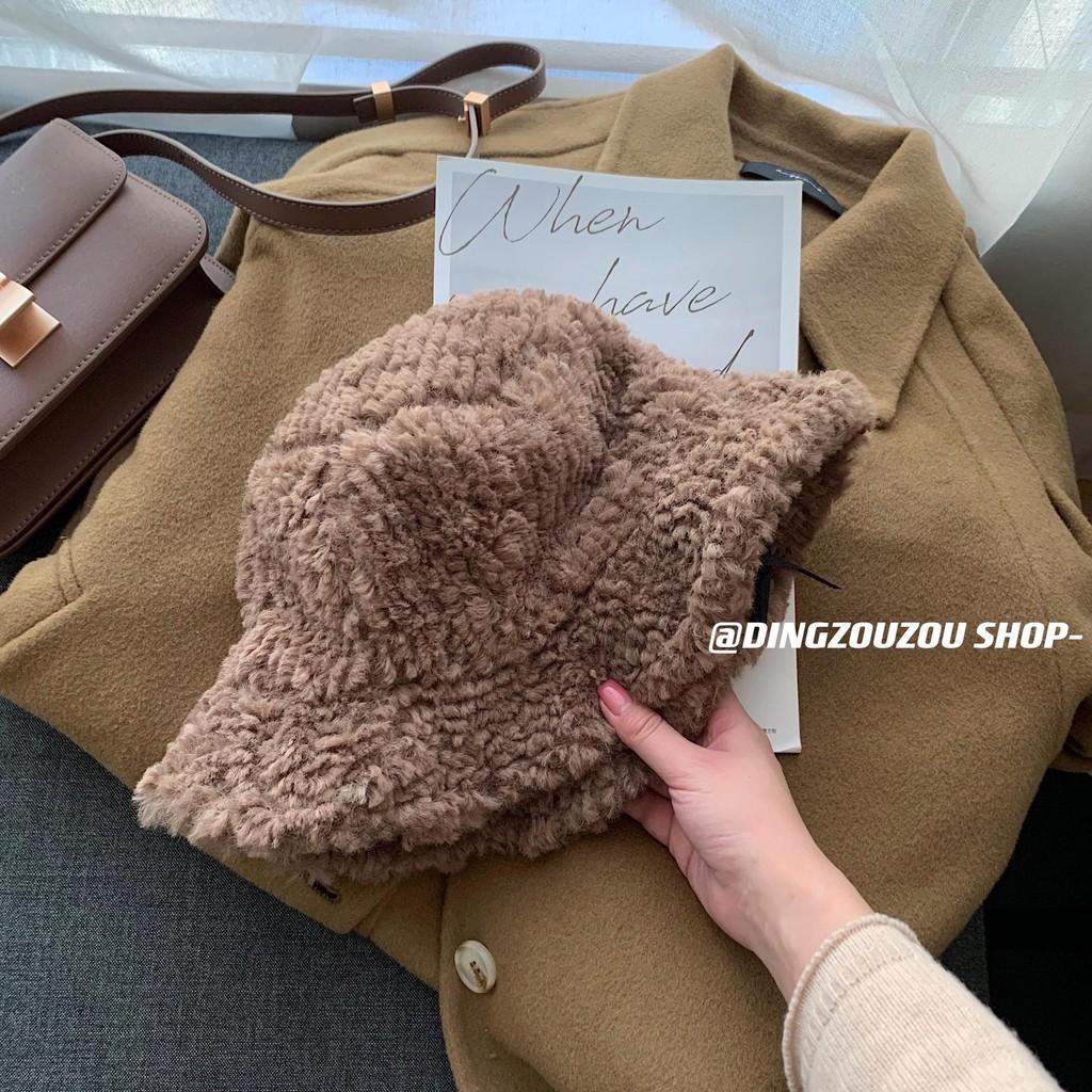 Thickened Lamb Stylish Wool Winter Bucket Hat For Women Cozy And Warm Protection Ear