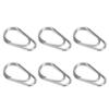100PCS Lightweight Fishing Snaps Rings Oval Fishing Split Rings  Saltwater Fishing