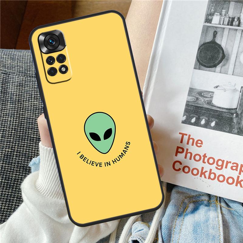 Cartoon Alien Phone Case For Redmi Note 12 11 10 9 8 Pro 8T 9S 10S 11S 12S 9A 10A 9C 10C 12C 13C Cover