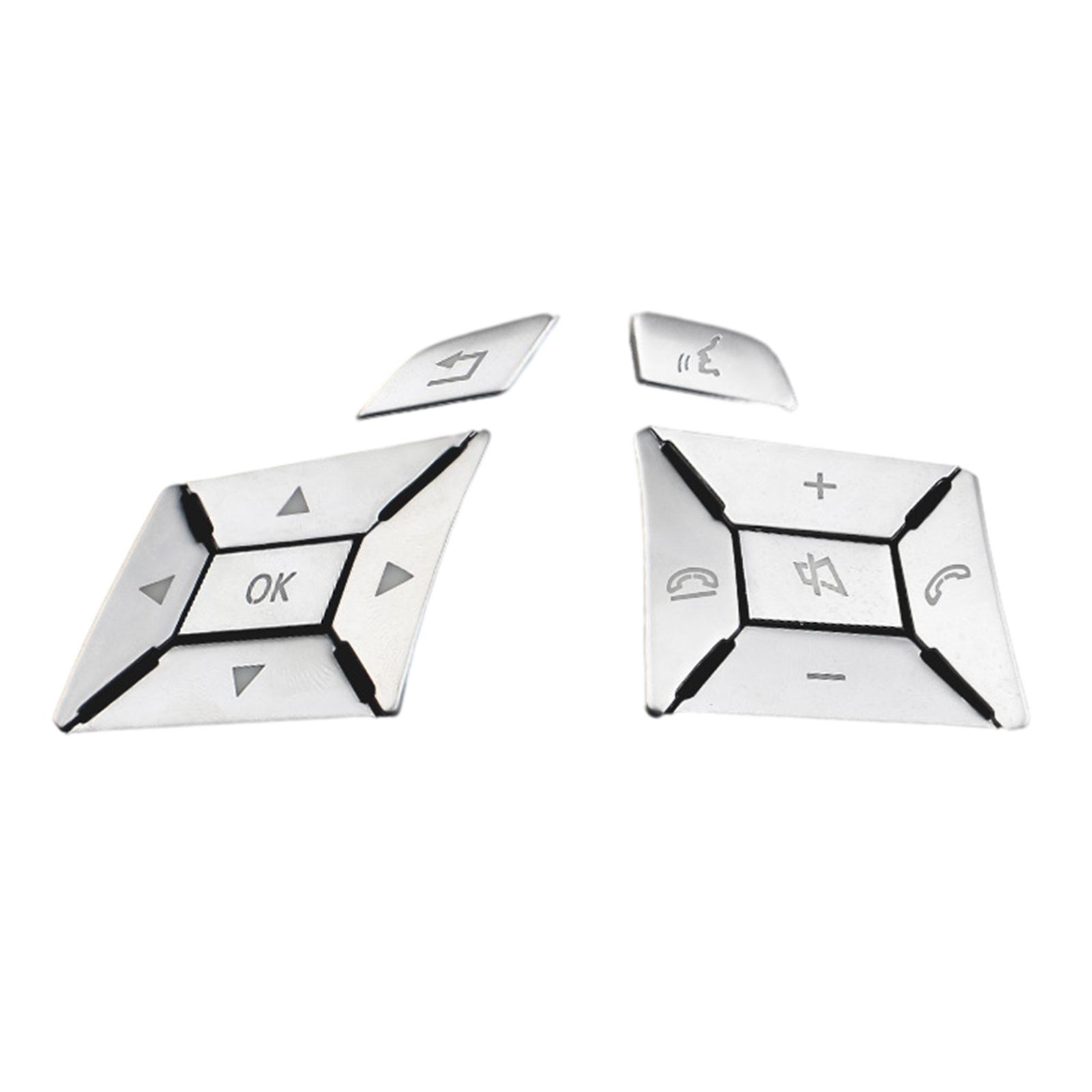 

Наклейка на кнопку рулевого колеса автомобиля, сменная наклейка, совместимая с W176 W212 W204, автомобильные аксессуары для интерьера A