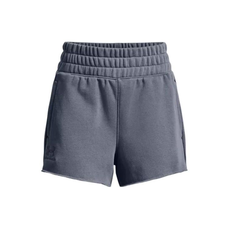 

Under Armour Однотонные хлопковые спортивные шорты с эластичной резинкой на талии, женские шорты, цвет гравийно-серый 1378652-001 XS