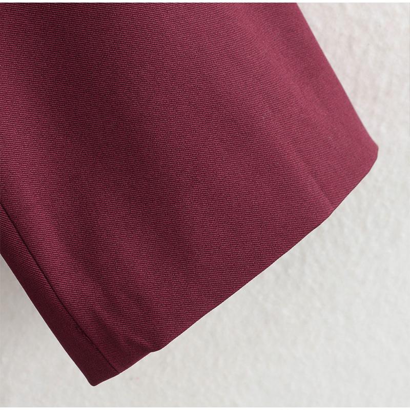 Женский пиджак красного вина — фото 11