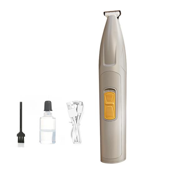 Dog Paw Trimmer with LED Light Low Noise USB/Battery Powered Pet Hair Trimmer Waterproof Pet Hair Shaver for Dogs Cats