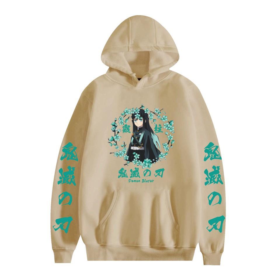New Demon Slayer Japanese Anime Series Printed Men's Fashion Casual Hooded Long-sleeved Sweatshirt Adult Couple Pullover Top