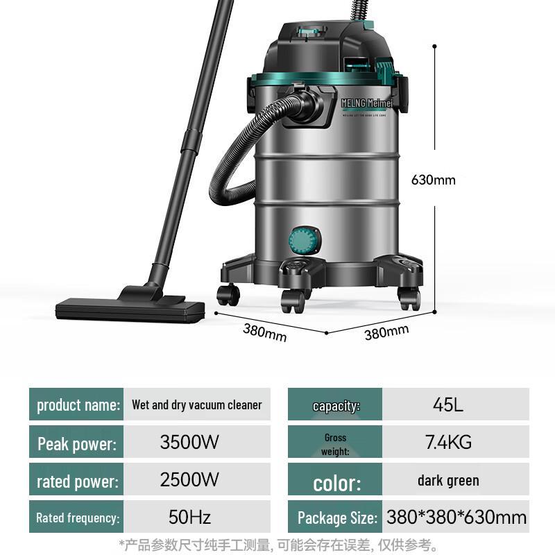 Meiling 3500W Industrial Wet/Dry Vacuum Cleaner