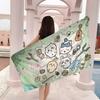 Cartoon C-Chiikawas Beach Towel Colorful Bath Towels for Girl Microfiber Quick Dry Custom Sand Free Beach Yoga Spa Gym Pool