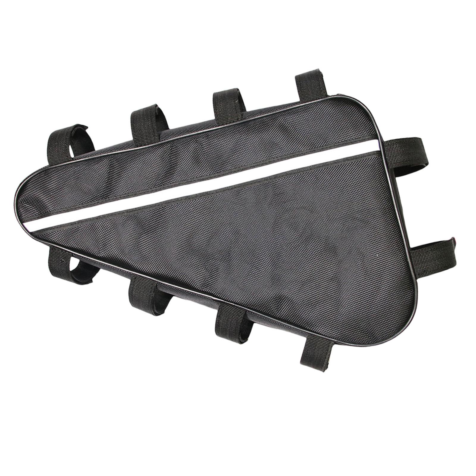 

Triangular Lithium Battery Pack Organizers Bag Electric Scooter Battery Storage Bag Wear Resistant Top Tube Saddlebag L