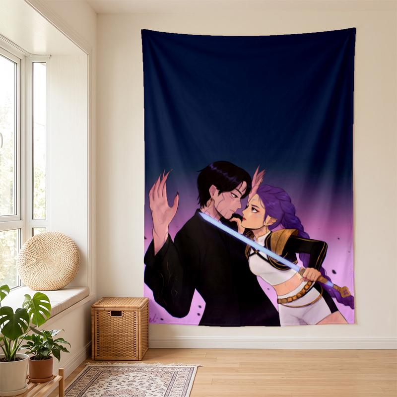 Rujinu (14) Wall Tapestry Stylish Wall Hanging for Bedroom Living Room Dorm Nice Present for Family and Friends