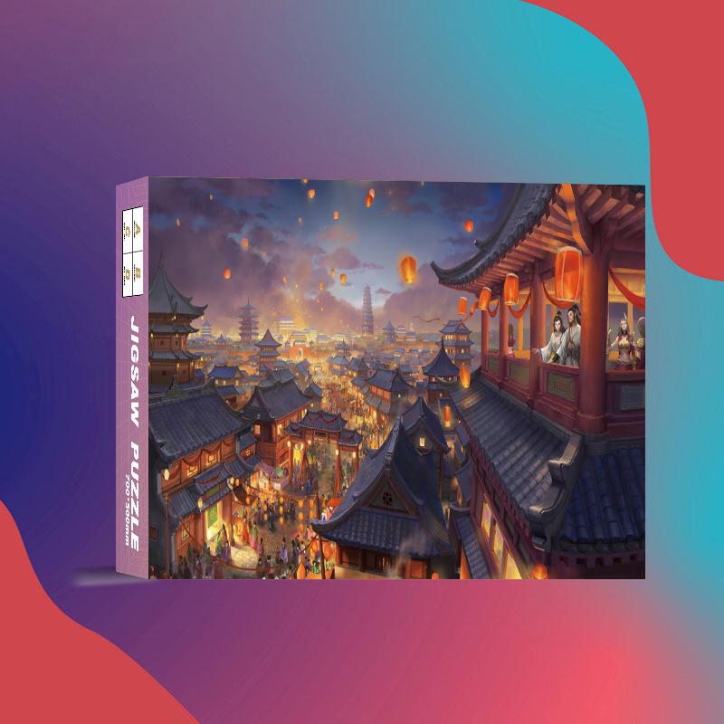 1,000-Piece Cute Healing Jigsaw Puzzle: Adult High-Difficulty Decompression Toy, Educational Gift for Girls