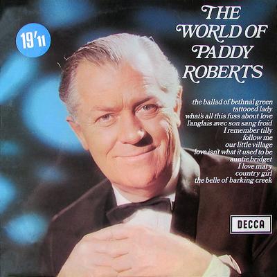 LP Record PADDY ROBERTS  The World Of Paddy Roberts SPA37 Decca 1969 UK Pop Used