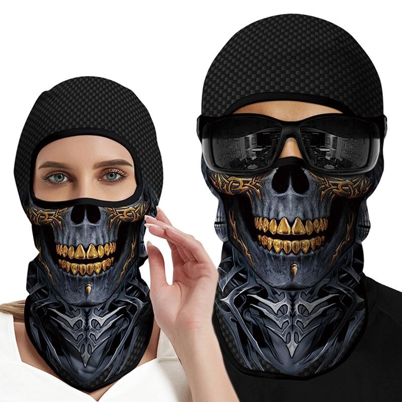 Summer Sunscreen Headgear For Men And Women Outdoor Motorcycle Riding Helmet Lining Headgear Fishing Funny Face Gini Face Mask