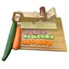Ham Cutter Stainless Steel Sausage Slicer Wooden Handle Fruit Vegetable Food Cutter Multi-purpose Kitchen Gadget