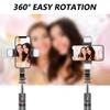 TOKQI L13d Selfie Stick Tripod with Fill Light Wireless Bluetooth 45.66in Bracket Portable Tripod for iPhone 17/16 Smartphones 7