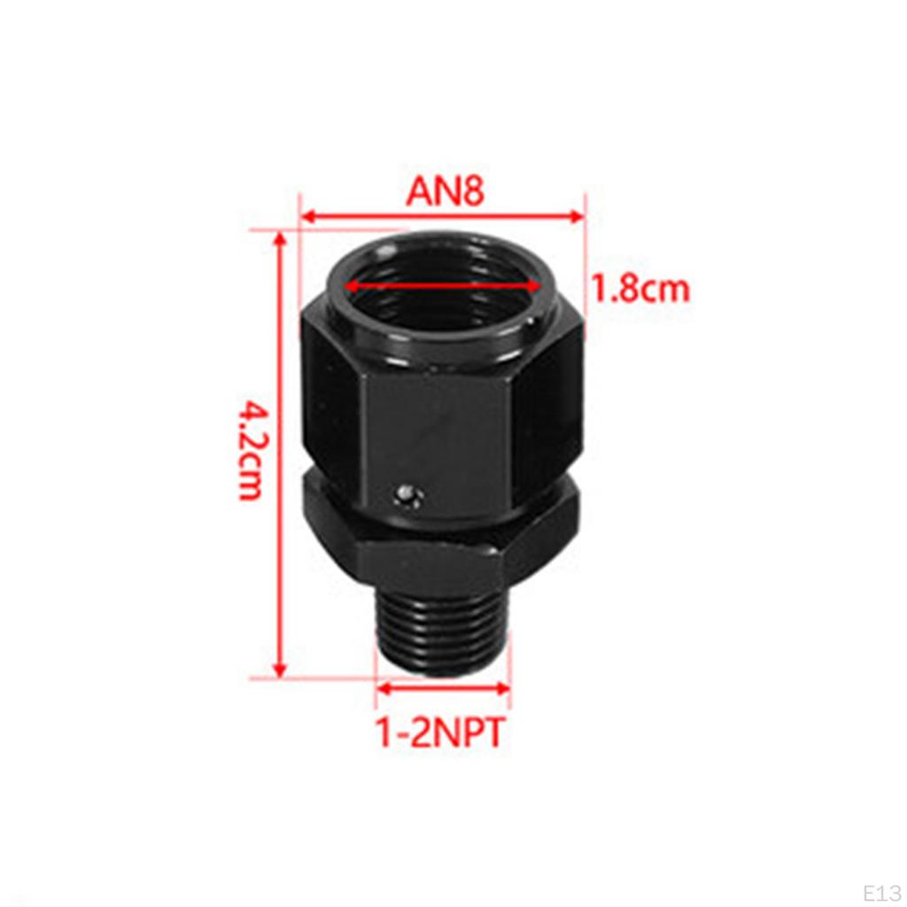 Aluminum Anodized Swivel Adapter Fitting Female to male Oil Line Pipe Connector Replacement