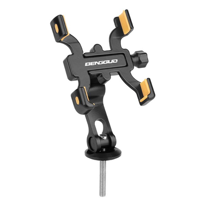 Bicycle Phone Holder Aluminium Alloy Mobile Phone Stand 360 Degrees Rotating Adjustable Handlebar Bracket