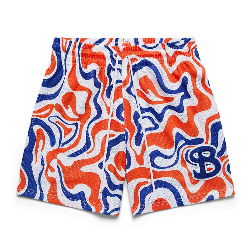 

Американские мужские сетчатые быстросохнущие шорты до колена для баскетбола, бега, пляжа Small