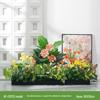 Artificial Plant Display Cabinet: Green Plant & Flower Arrangement for Balcony Decor
