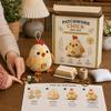 DIY Patchwork Animal Kit, Hand Sewing Craft Set with Pre-Cut Fabric Stuffing Buttons Threads, Cute Plush Animal Craft Kit Gift for Craft Lovers