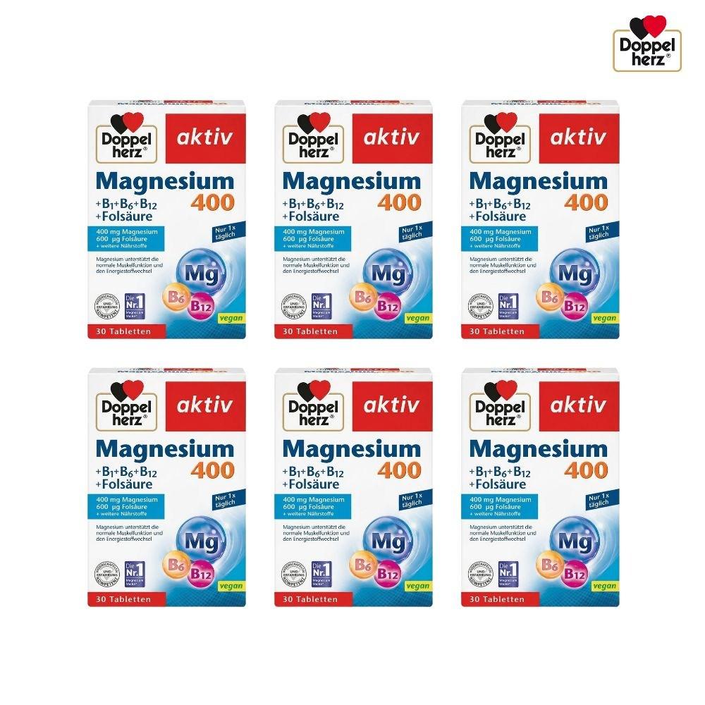 Doppelherz Active Magnesium 400 6 Stück 30 Tabletten