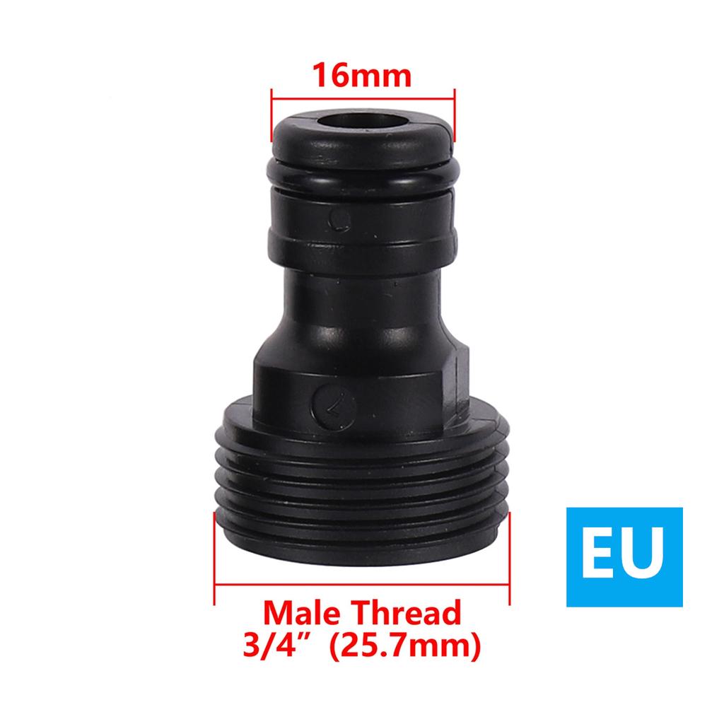 2 Sets EU/US Standard 3/4" Male & Female Thread Quick Joint 16mm Fast Connection Garden Irrigation Car Washing Pet Bathing Joint