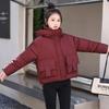 2025 New Down Cotton Jacket Women's Fashion Hooded Short Cotton Jacket Loose Winter Korean Cotton Jacket Thickened Bread Jacket