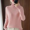 Women's Loose Thick Knitted Sweater with High Collar Korean Style Thin Section Autumn Spring