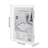 Portable A4 File Box Clear Document Storage for Case Portable Project for Case A4 Paper Organizer for Office Travel 12x9