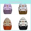 Cartoon Nylon Casual Backpack For College Students With Breathable Design And Spacious Storage