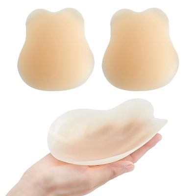 1 Pair Women Silicone Chest Pad Sweat-proof Anti-slip Invisible Thickened Breast Support Sticky