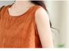 Summer Pure Cotton Embroidered Sleeveless Vest for Women
