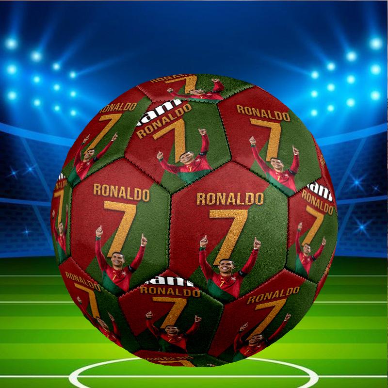 Custom Name Personalized Cristiano Ronaldo-A Print Size 5 Soccer Ball Training & Match Football, for Team, Kicking, Gift for Football Enthusiasts