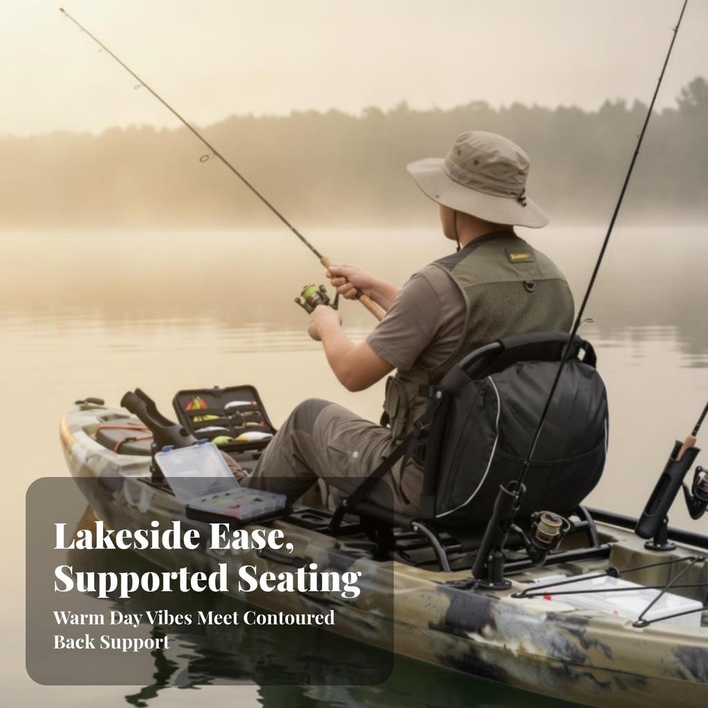 Kayak Seat with Storage Bag Padded Furniture Supportive for Anglers