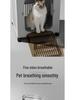 Foldable Large-Capacity Pet Luggage: Detachable Pull-Rod Box for Cats and Small Dogs