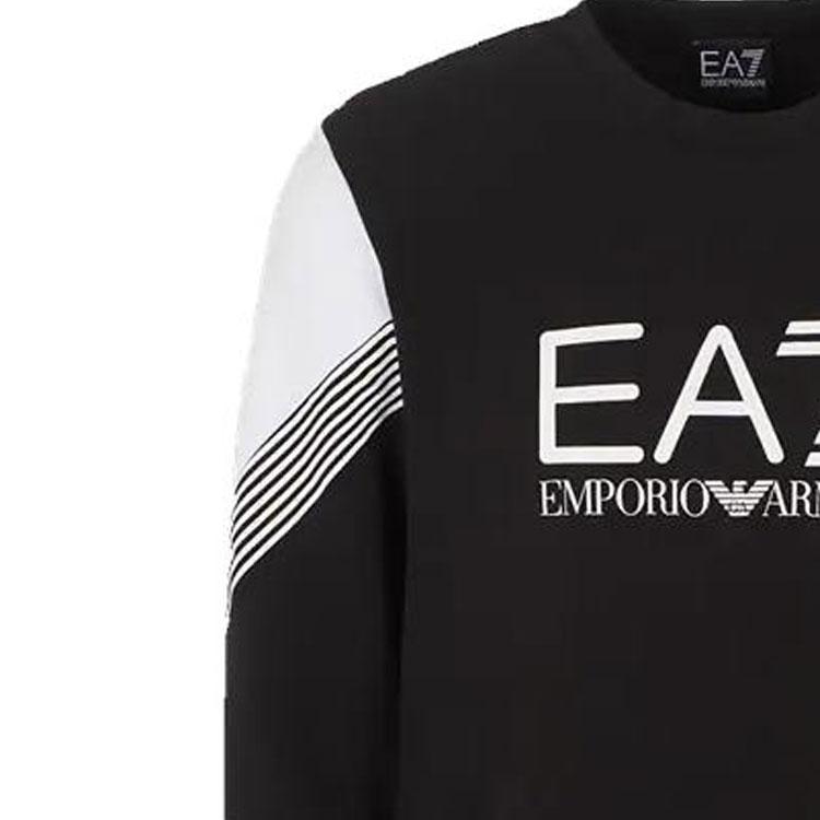 Emporio Armani EA7 Sweatshirt Men's Black 6LPM55-PJ9FZ-1200